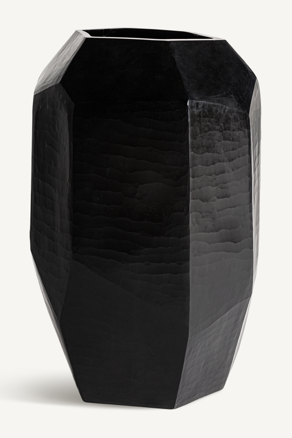   Black Ceramic Faceted Vase | Oroa.com