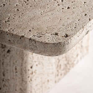   Modern European furniture - Beige Travertine Coffee Table - www.oroa.com | Oroa.com