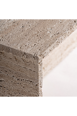   Beige Travertine Coffee Table | Oroa.com