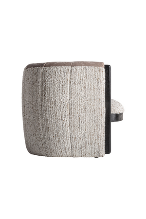   Taupe Round Back Armchair | Oroa.com