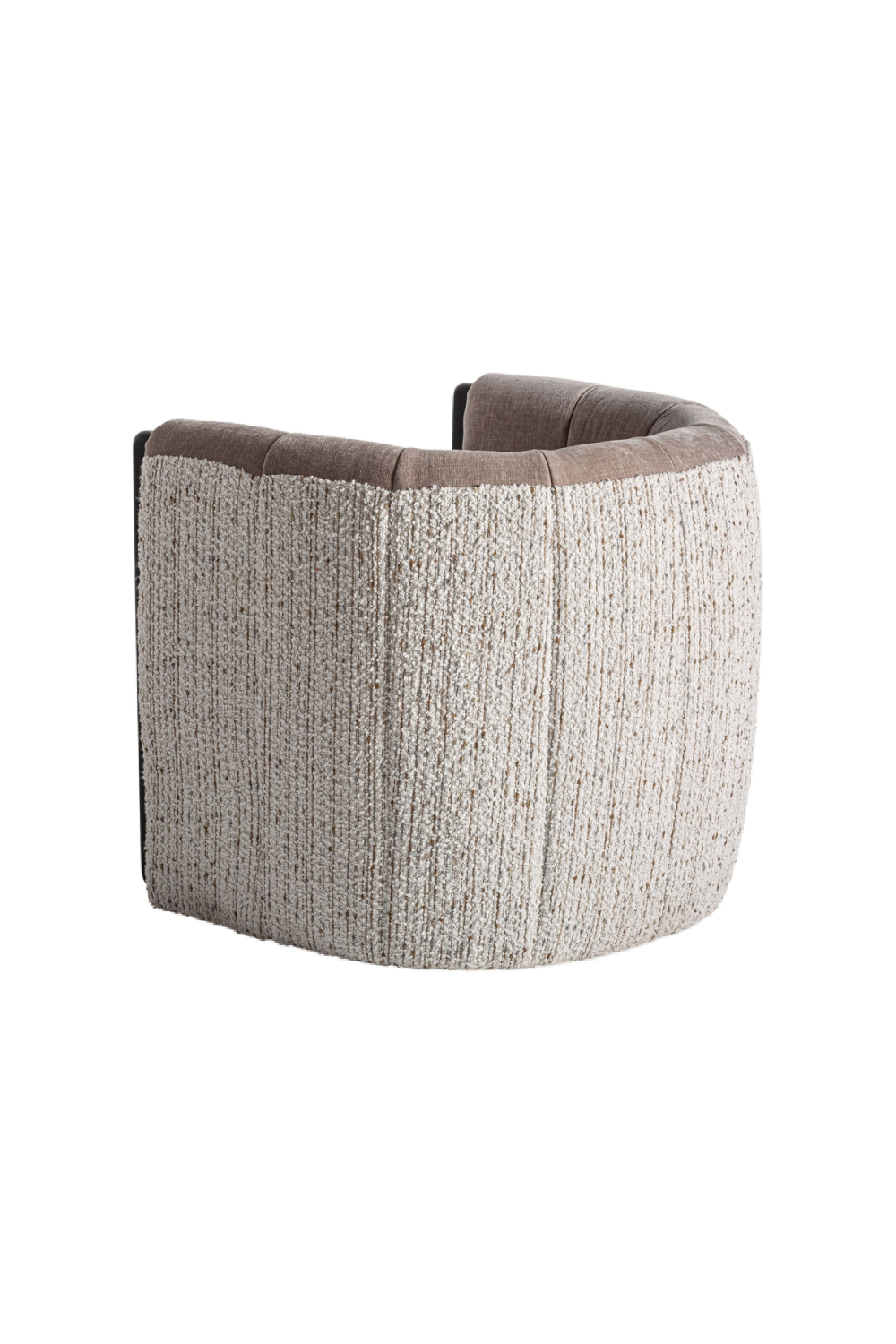   Taupe Round Back Armchair | Oroa.com