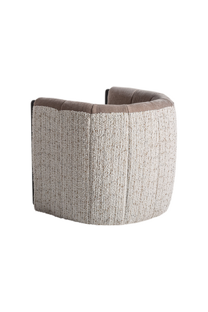   Taupe Round Back Armchair | Oroa.com
