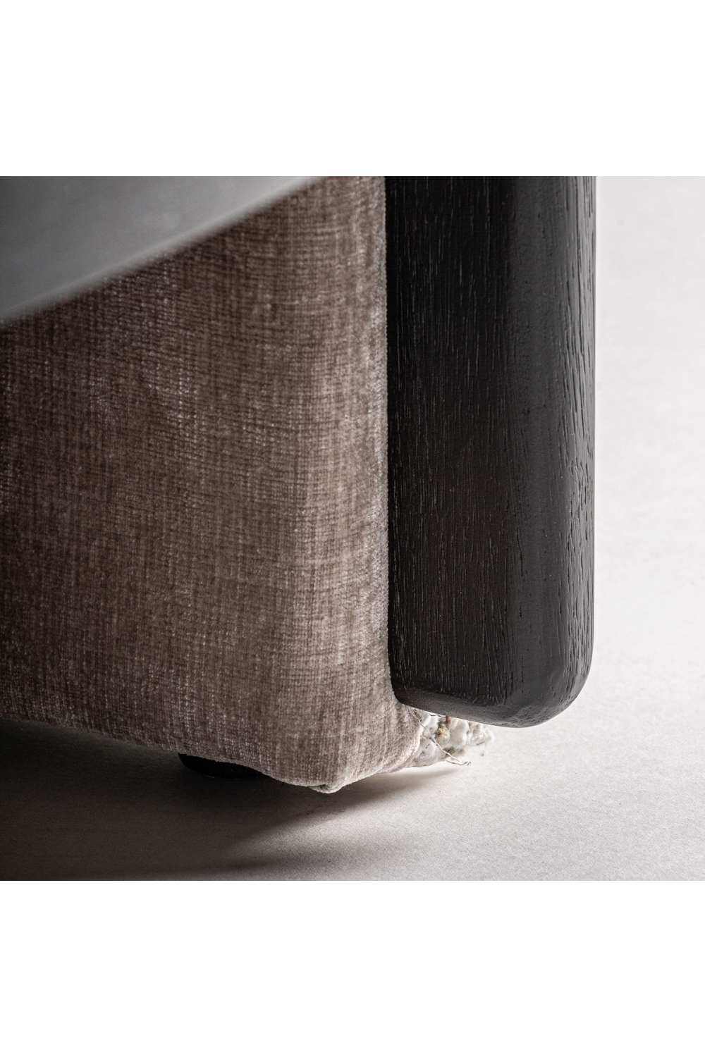   Taupe Round Back Armchair | Oroa.com