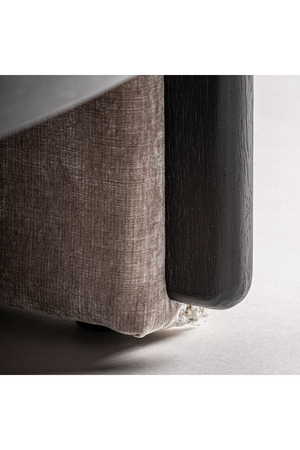  Taupe Round Back Armchair | Oroa.com