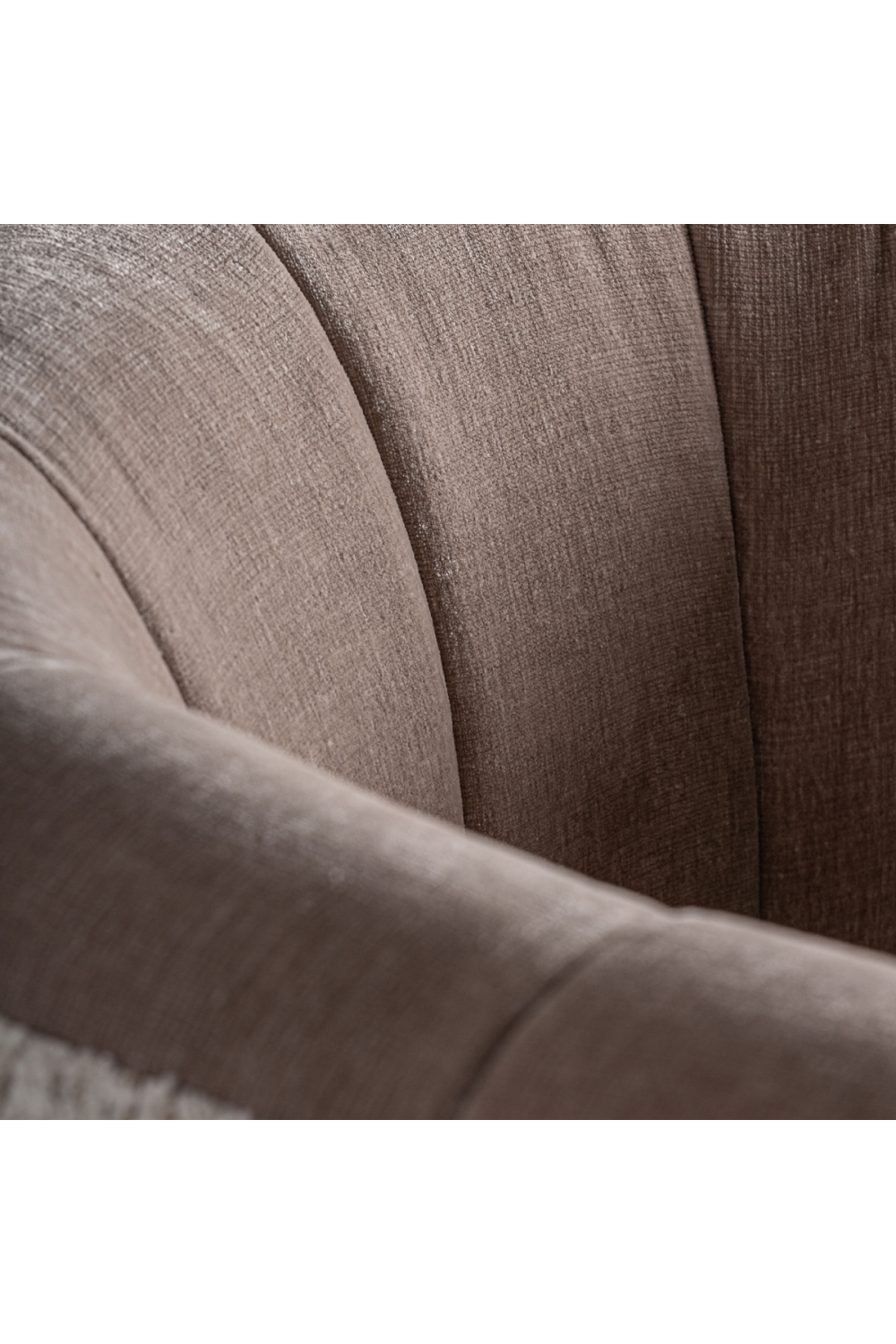   Taupe Round Back Armchair | Oroa.com