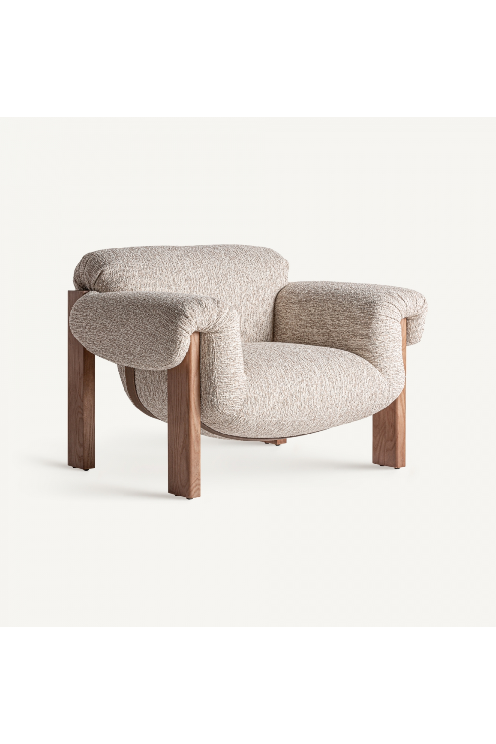   Pine Framed Upholstered Armchair | Oroa.com