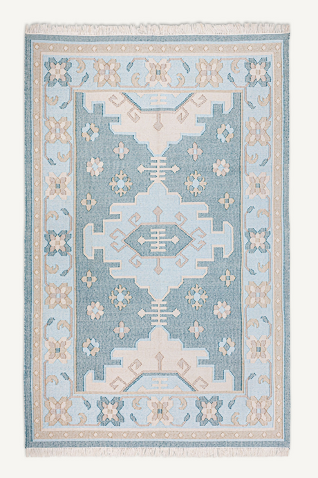   Blue Patterned Area Rug 11' x 8' | Oroa.com