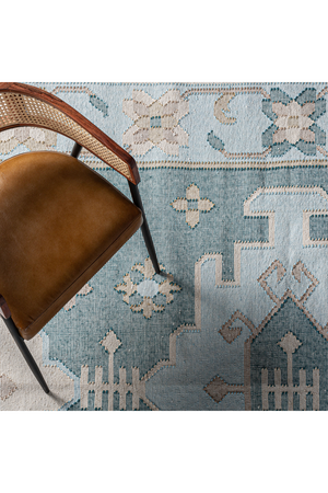   Blue Patterned Area Rug 11' x 8' | Oroa.com