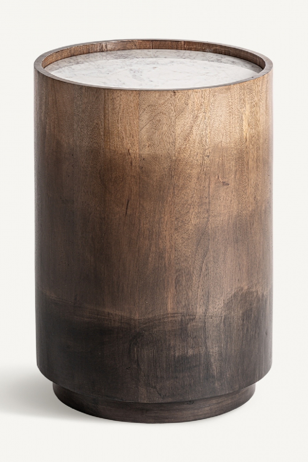   Mango Wood Cylindrical Side Table | Oroa.com