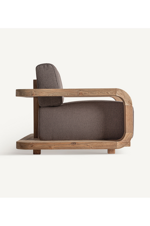   Brown Padded Armchair | Oroa.com