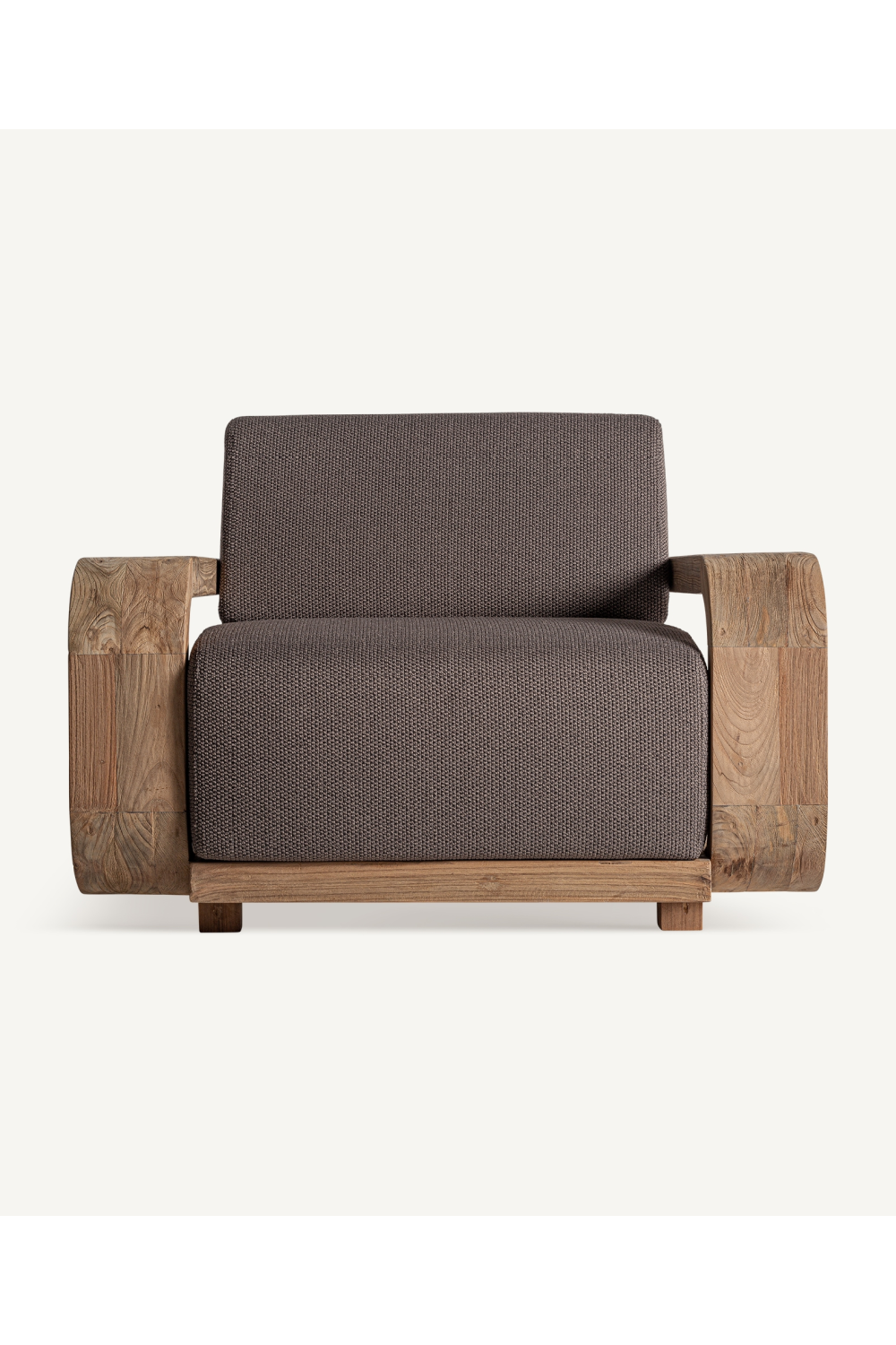   Brown Padded Armchair | Oroa.com