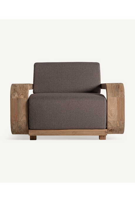   Brown Padded Armchair | Oroa.com