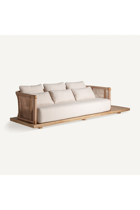  Teak Platform Outdoor Sofa | Oroa.com
