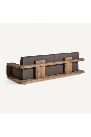   Teak Curved Outdoor Sofa | Oroa.com