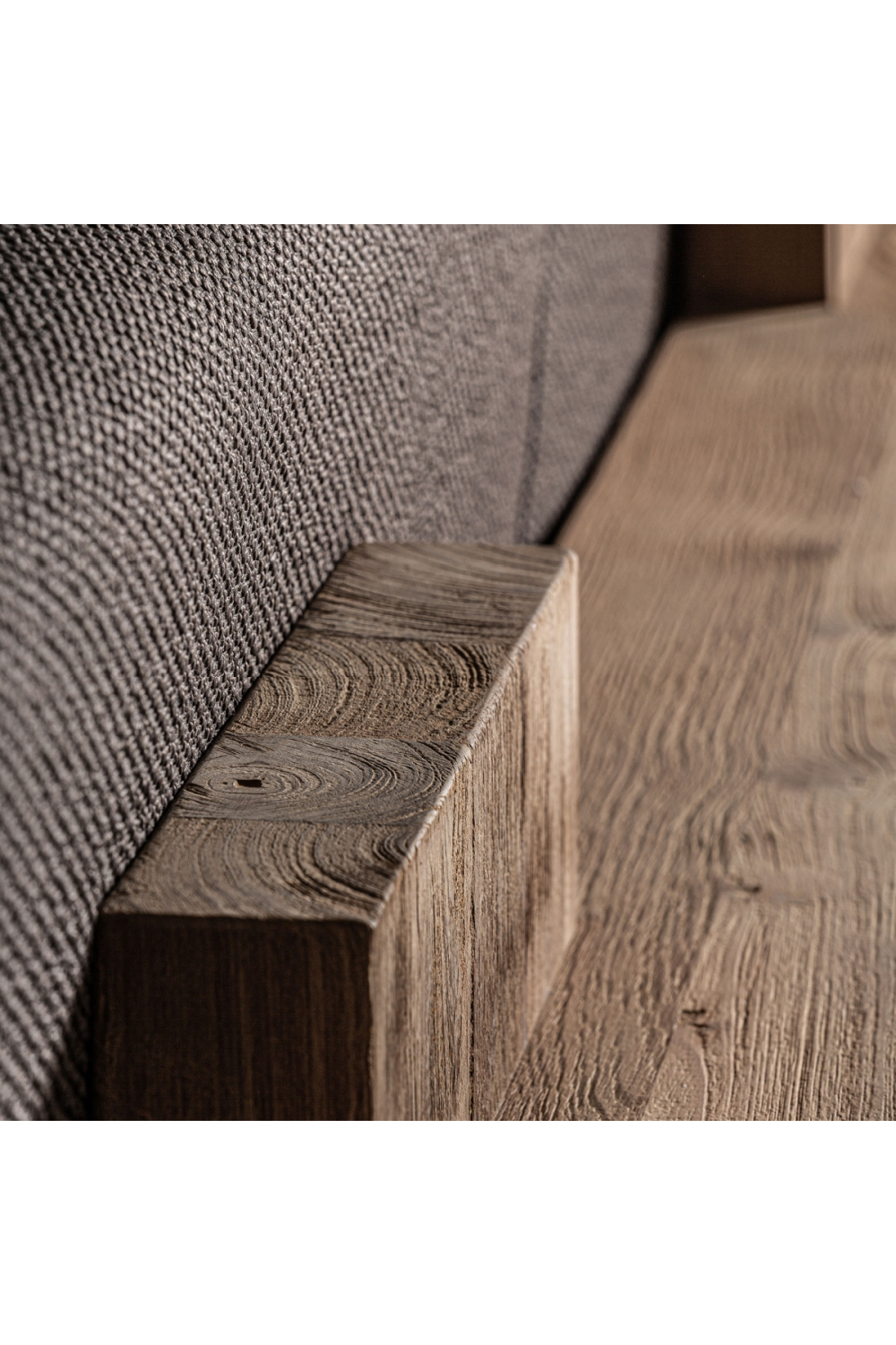   Teak Curved Outdoor Sofa | Oroa.com