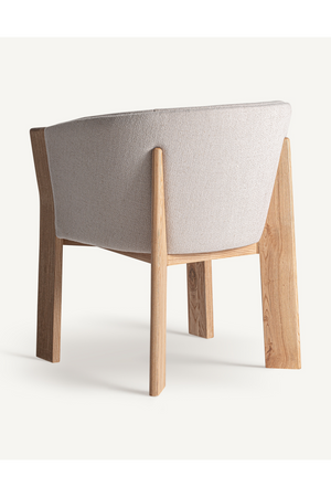   Beige Oak Curve Dining Chair | Oroa.com