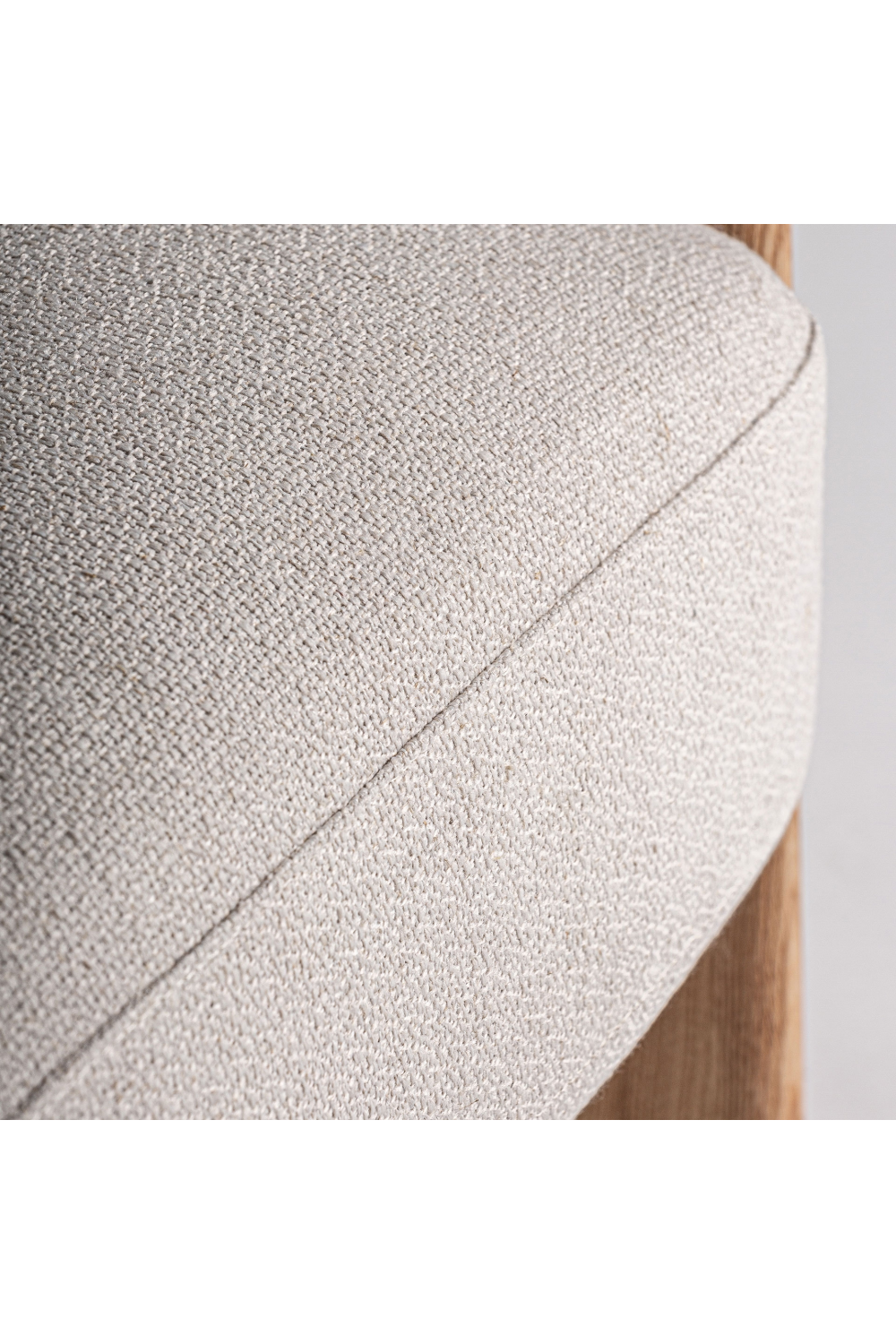   Beige Oak Curve Dining Chair | Oroa.com