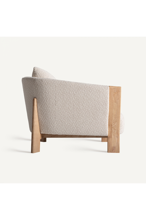   Natural Oak Frame Padded Armchair | Oroa.com