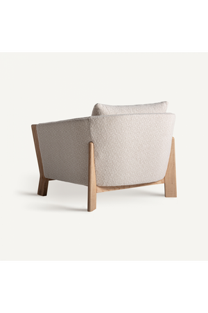   Natural Oak Frame Padded Armchair | Oroa.com