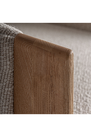   Natural Oak Frame Padded Armchair | Oroa.com