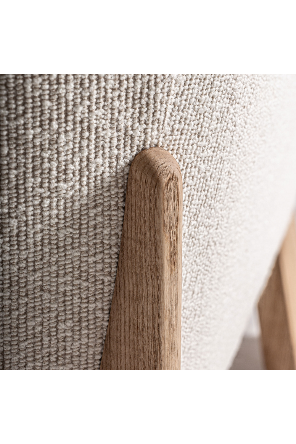   Natural Oak Frame Padded Armchair | Oroa.com