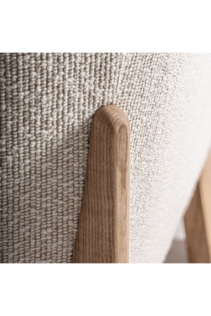   Natural Oak Frame Padded Armchair | Oroa.com