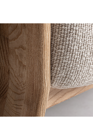   Natural Oak Frame Padded Armchair | Oroa.com