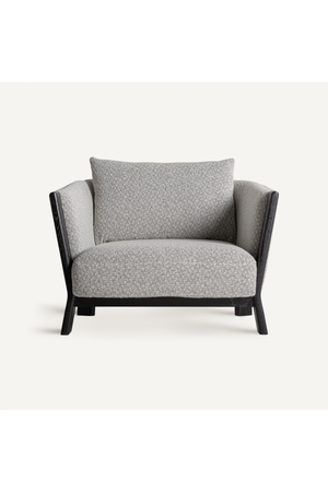   Black Oak Frame Padded Armchair | Oroa.com
