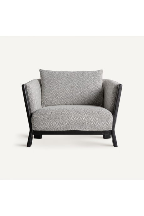   Black Oak Frame Padded Armchair | Oroa.com
