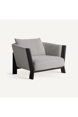   Black Oak Frame Padded Armchair | Oroa.com