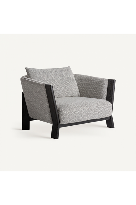   Black Oak Frame Padded Armchair | Oroa.com