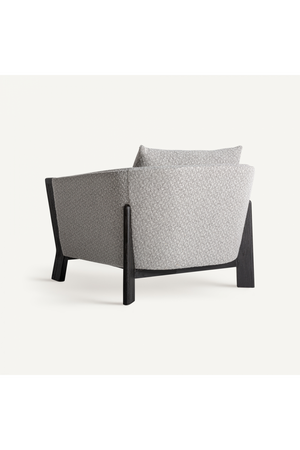  Black Oak Frame Padded Armchair | Oroa.com