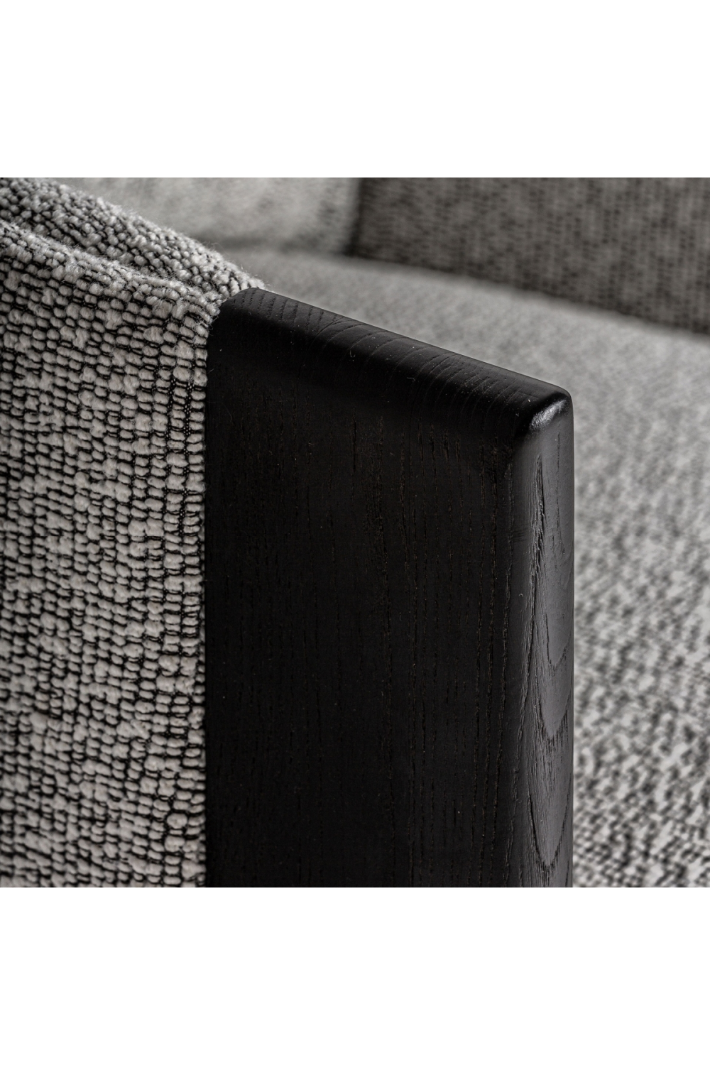   Black Oak Frame Padded Armchair | Oroa.com