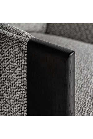   Black Oak Frame Padded Armchair | Oroa.com