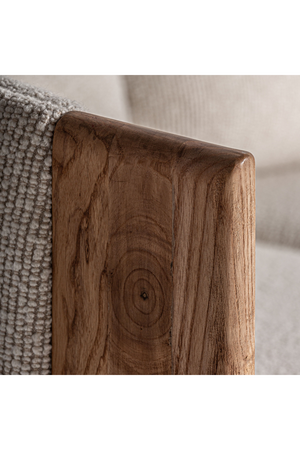   Barrel Oak Wood Sofa | Oroa.com