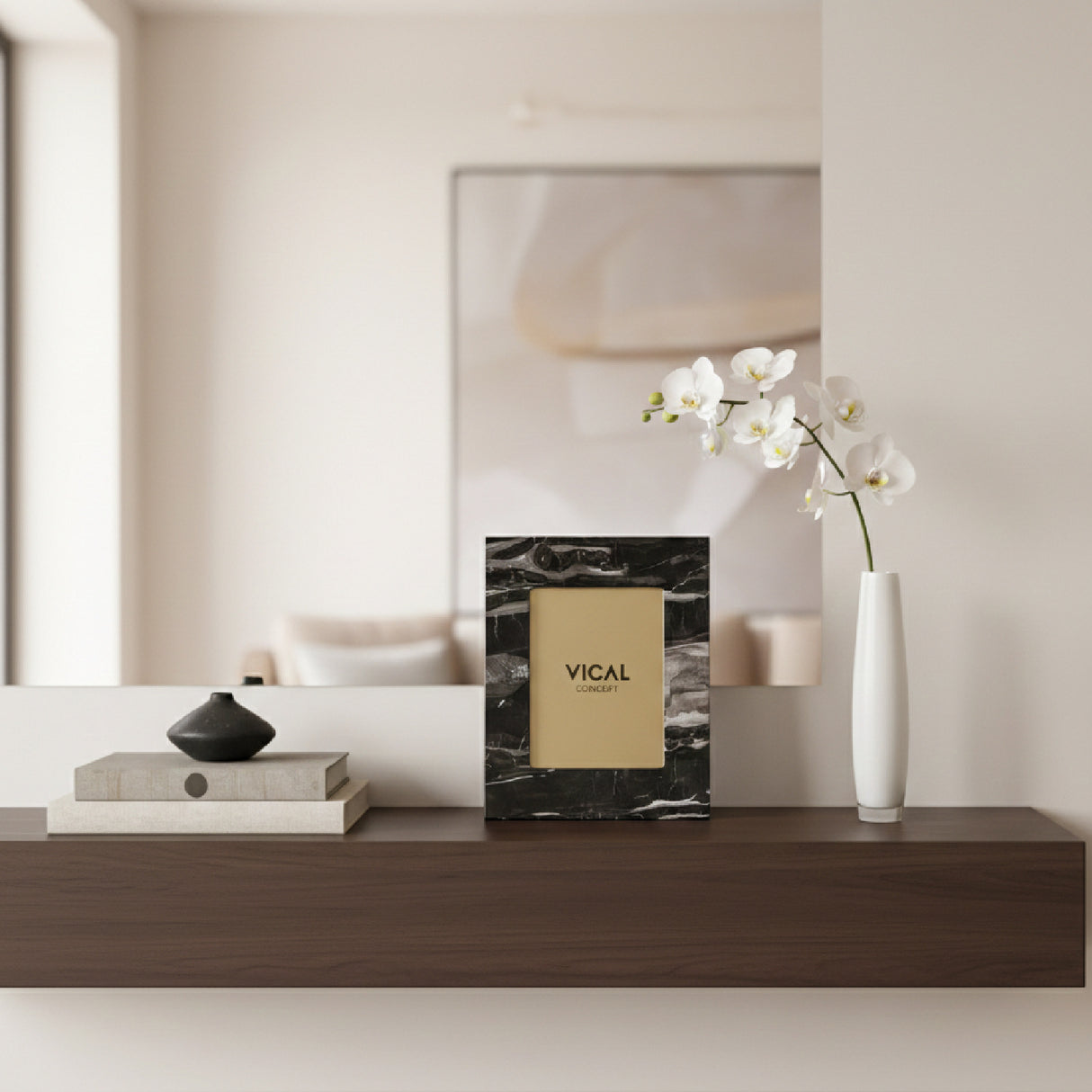   Black Marble Photo Frame | Oroa.com
