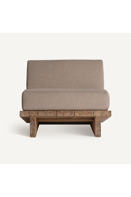   Teak Inclined Accent Chair | Oroa.com