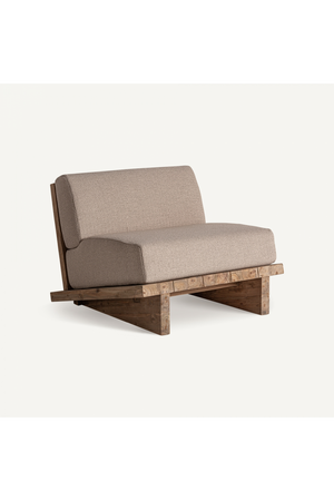   Teak Inclined Accent Chair | Oroa.com