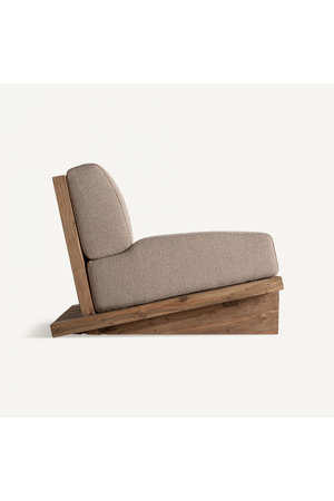  Teak Inclined Accent Chair | Oroa.com