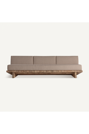   Slanted Teak Outdoor Sofa | Oroa.com