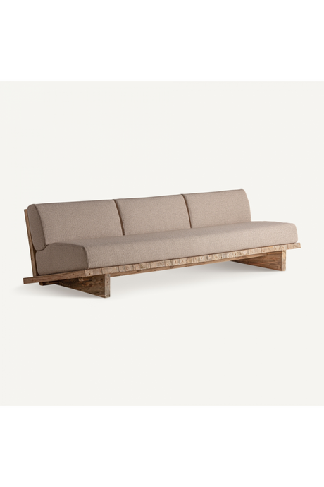   Slanted Teak Outdoor Sofa | Oroa.com
