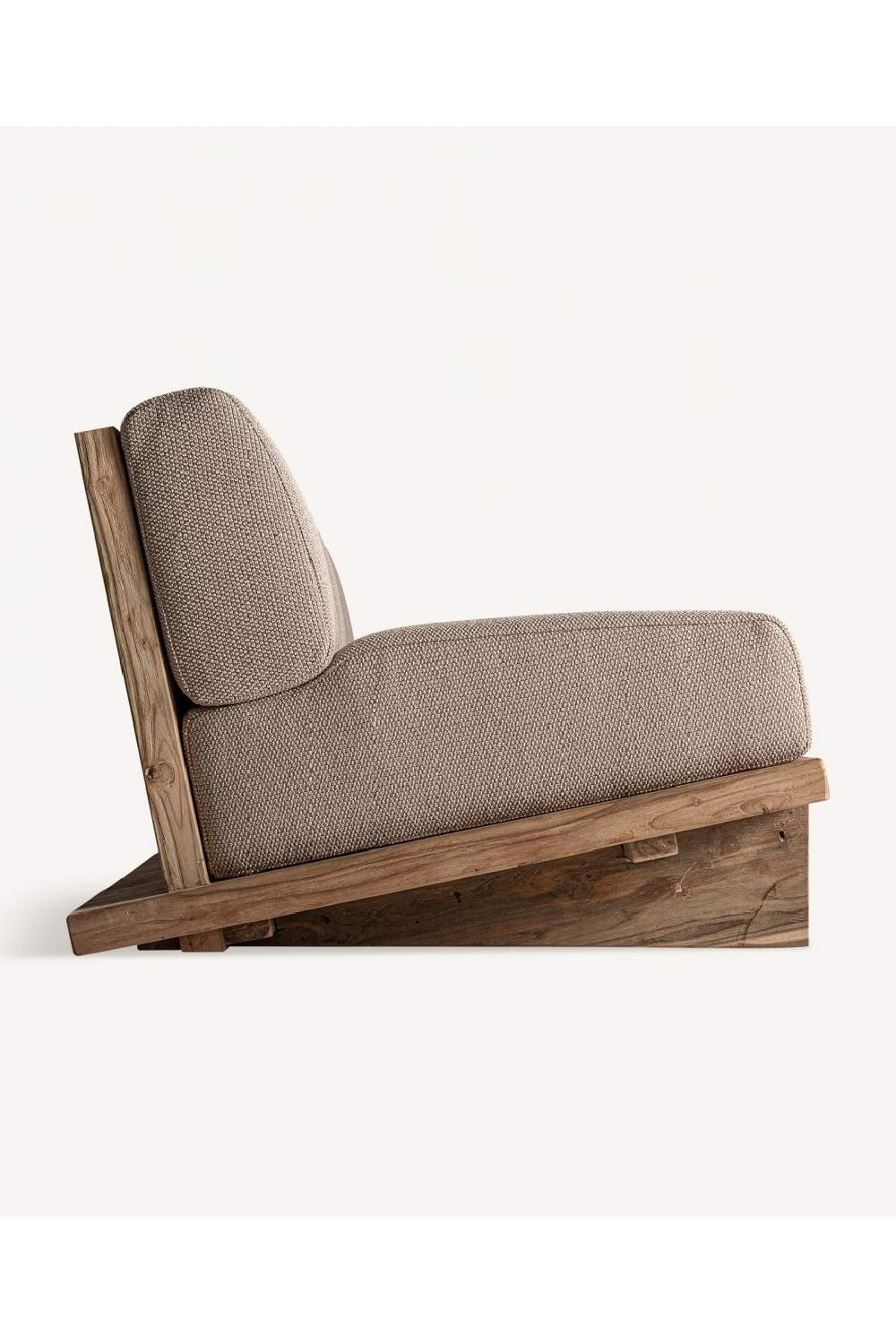   Slanted Teak Outdoor Sofa | Oroa.com