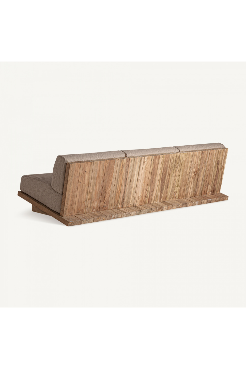   Slanted Teak Outdoor Sofa | Oroa.com