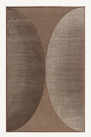   Brown Viscose Arch Print Rug 10' x 7' | Oroa.com