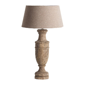   Brown Cotton Table Lamp | Oroa.com