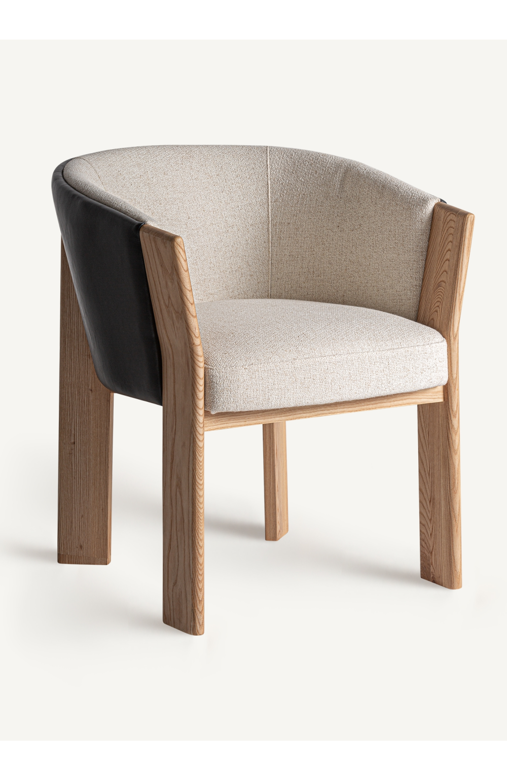   Leather Back Curve Dining Chair | Oroa.com