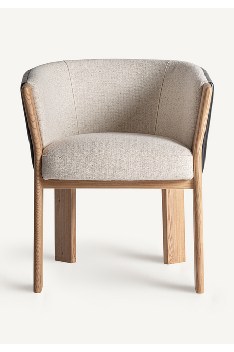   Leather Back Curve Dining Chair | Oroa.com