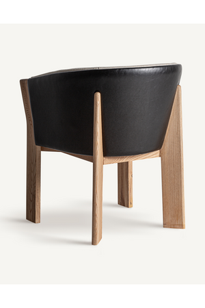   Leather Back Curve Dining Chair | Oroa.com