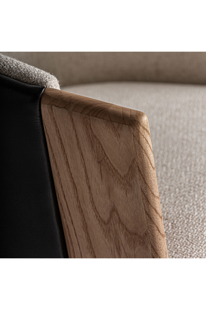   Leather Back Curve Dining Chair | Oroa.com
