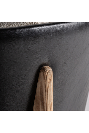   Leather Back Curve Dining Chair | Oroa.com